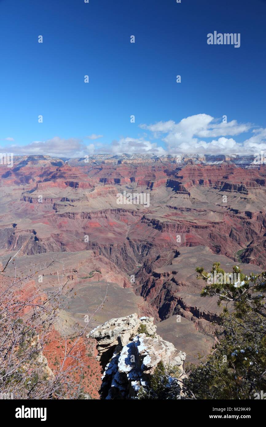 Grand Canyon Nationalpark in Arizona, Usa. Mather Point. Stockfoto