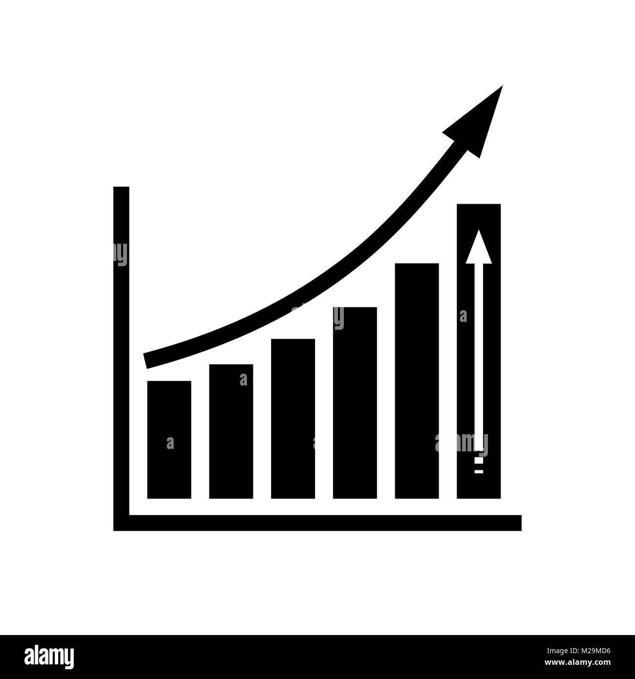 Infografik, chart Vektor icon Stock Vektor