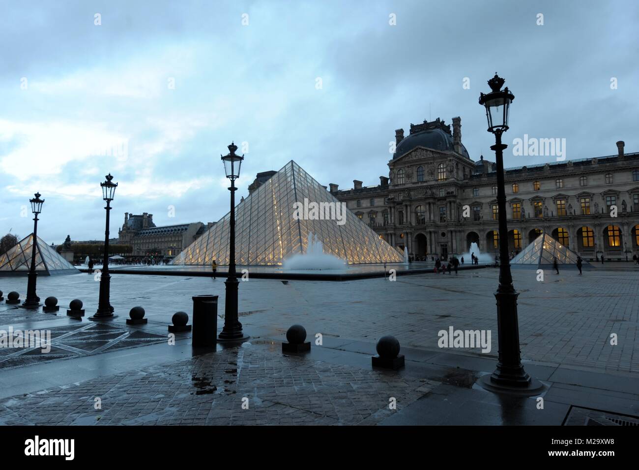 Louvre Paris, Frankreich Hauptstadt. Stockfoto