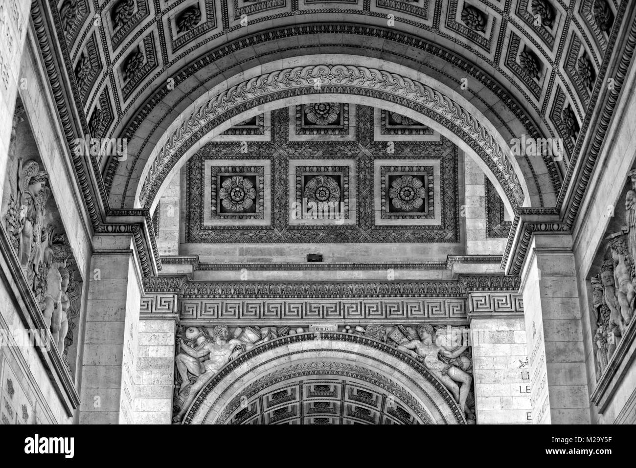 Arc de Triomphe, Paris, Frankreich Stockfoto