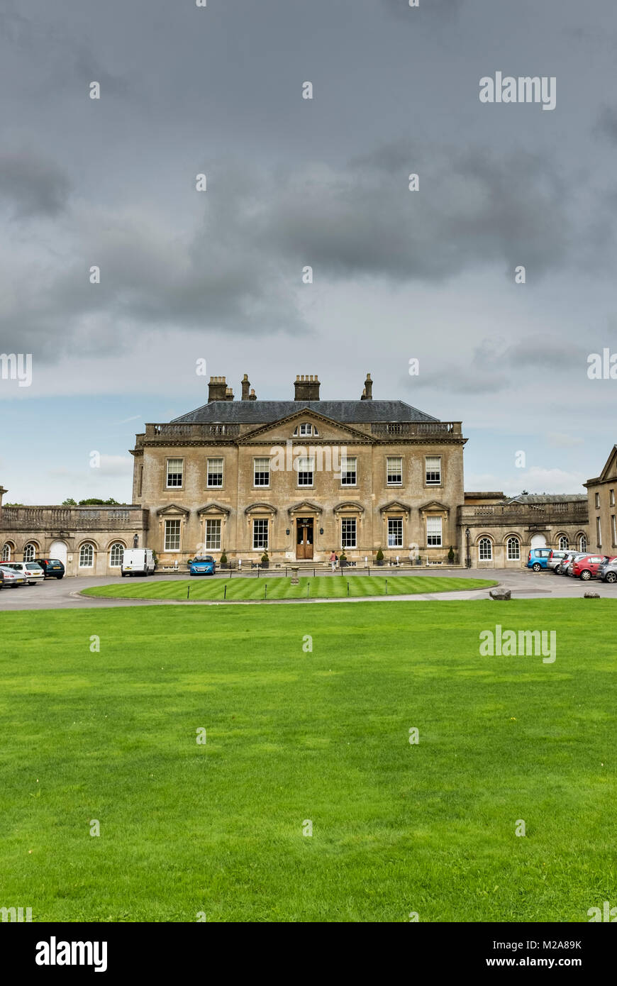Bath Spa University Haupthaus (Rezeption) des Besuchers Newton Park, Somerset, Großbritannien Stockfoto