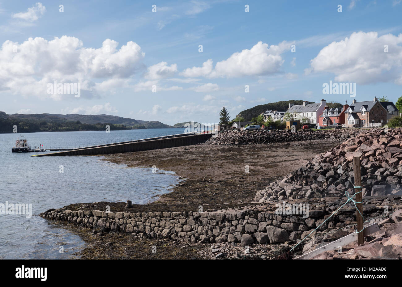 Das Highland Village von Shieldag, Wester Ross, Schottland. UK. Stockfoto