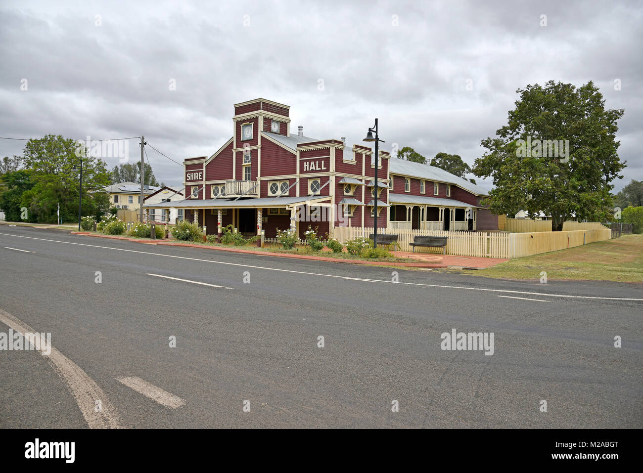 Die historische Shire Hall in Surat in Queensland, Australien Stockfoto