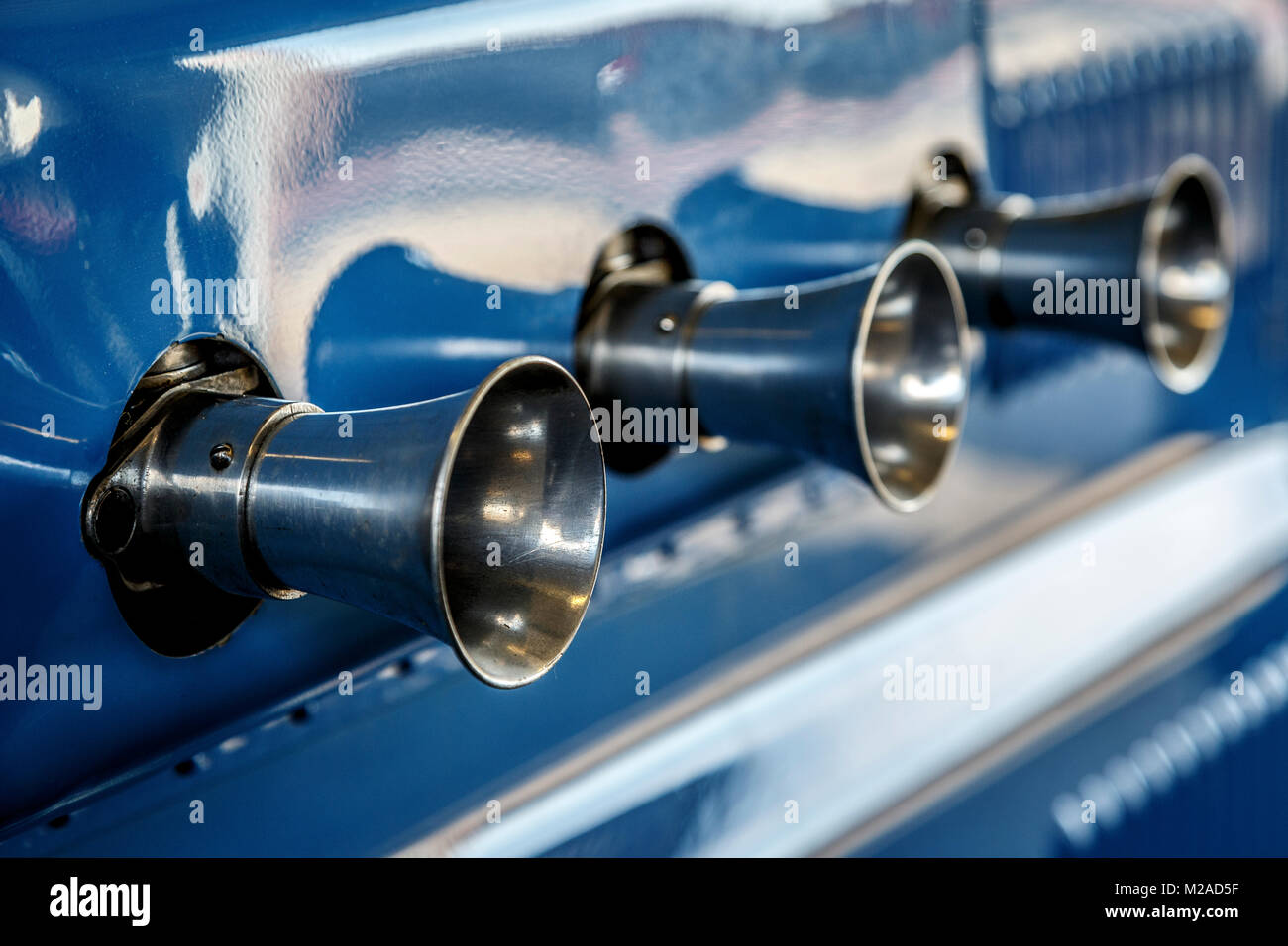 Lufteinlässe auf der 1934 Frazer Nash Single-Seater Sportwagen an der Formel Vintage meeting 2017, Snetterton, Norfolk, Großbritannien. Stockfoto