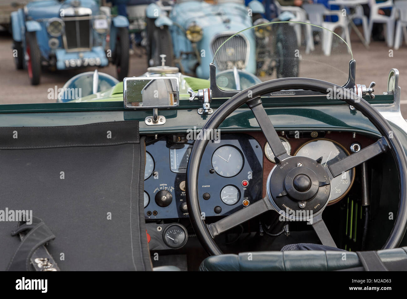 1931 Talbot AV 105 vor dem Krieg Sportwagen an der Formel Vintage meeting 2017, Snetterton, Norfolk, Großbritannien. Stockfoto