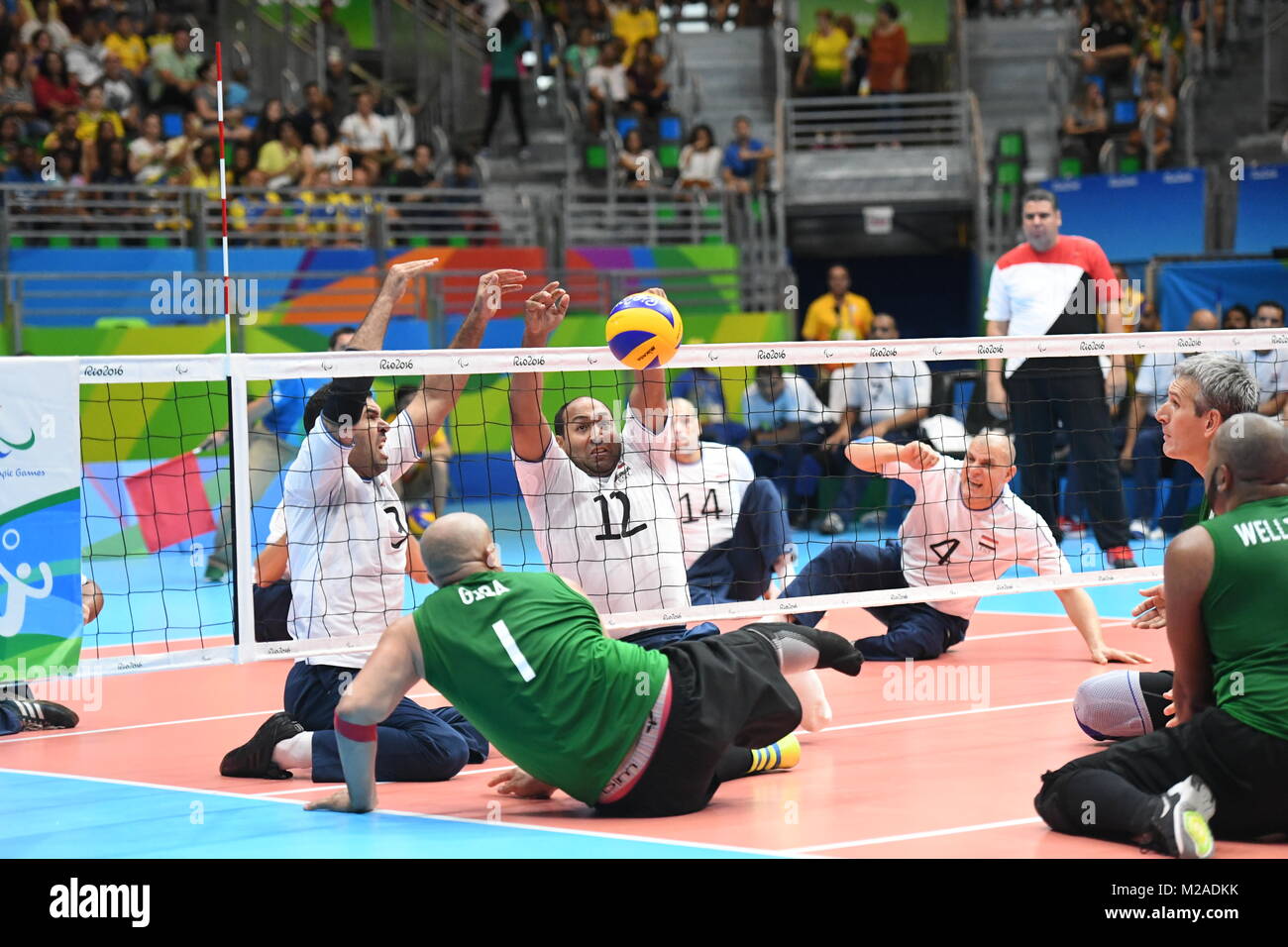 Rio de Janeiro-Brazil, Paralympischen Spiele 2016, Sport, Volleyball Stockfoto