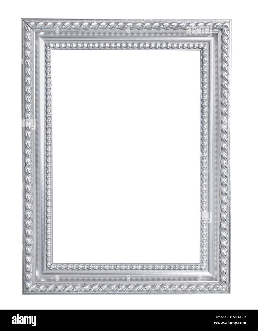 Silber Bilderrahmen Stockfoto