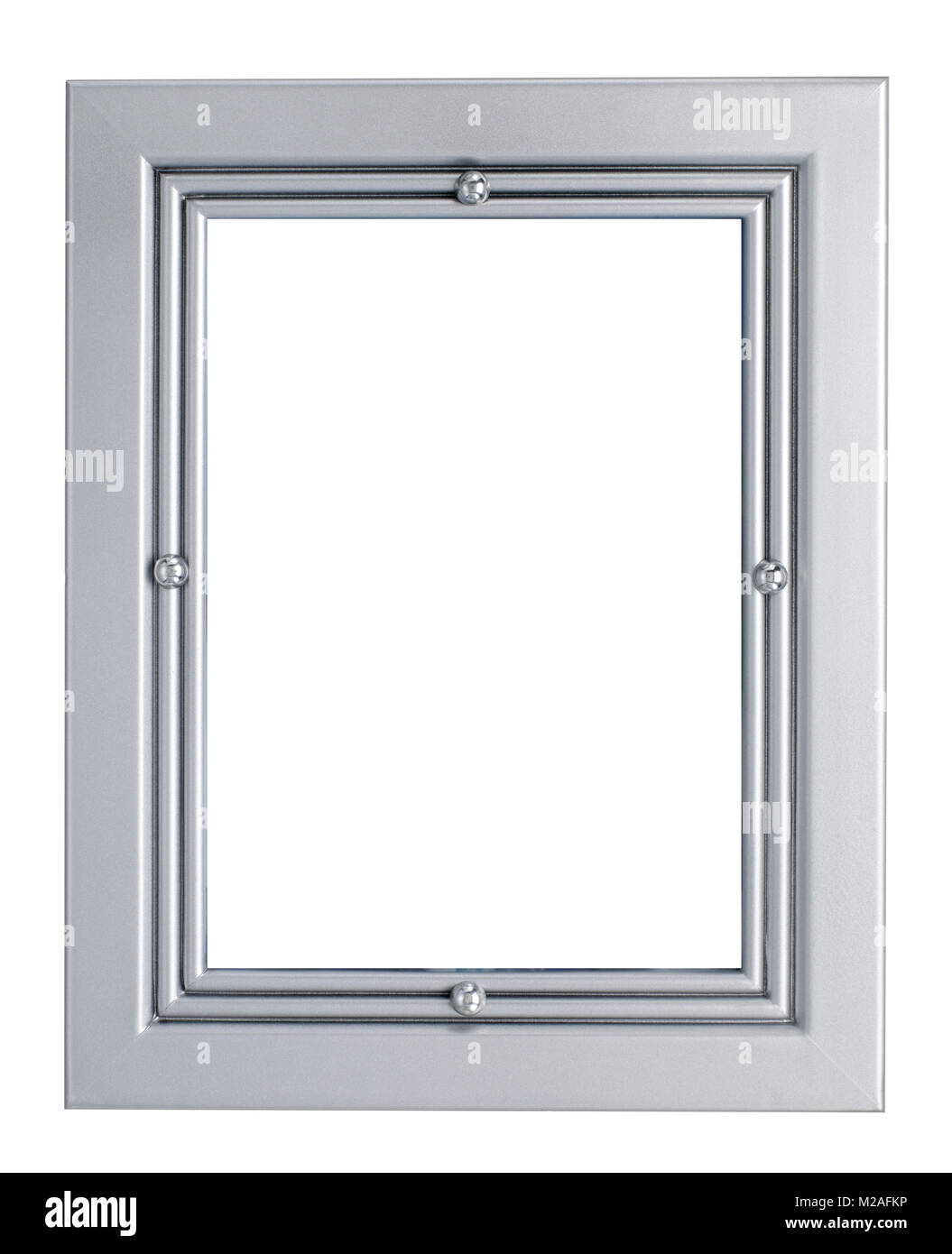 Silber Bilderrahmen Stockfoto