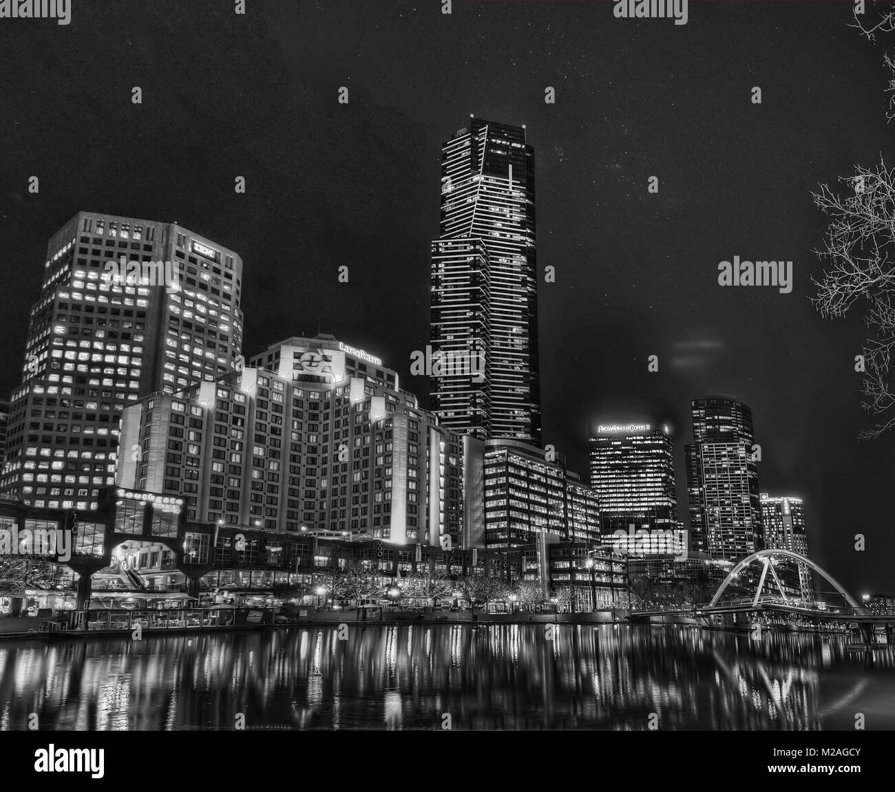 Melbourne Australien im Jahr 2015 getroffen Stockfoto