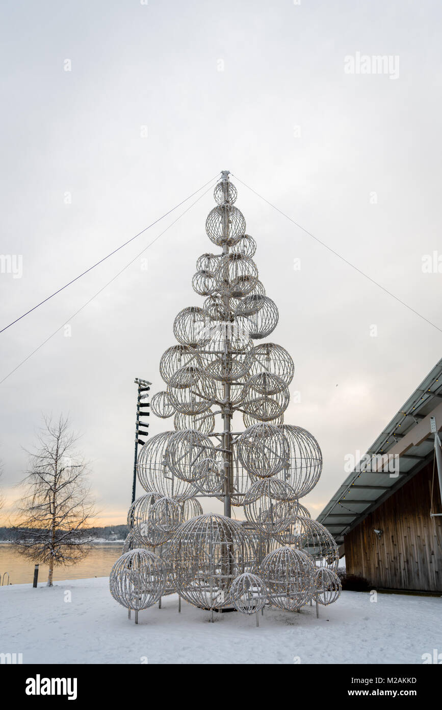 Außerhalb Astrup Fearnley Museum, Oslo, Norwegen Stockfoto