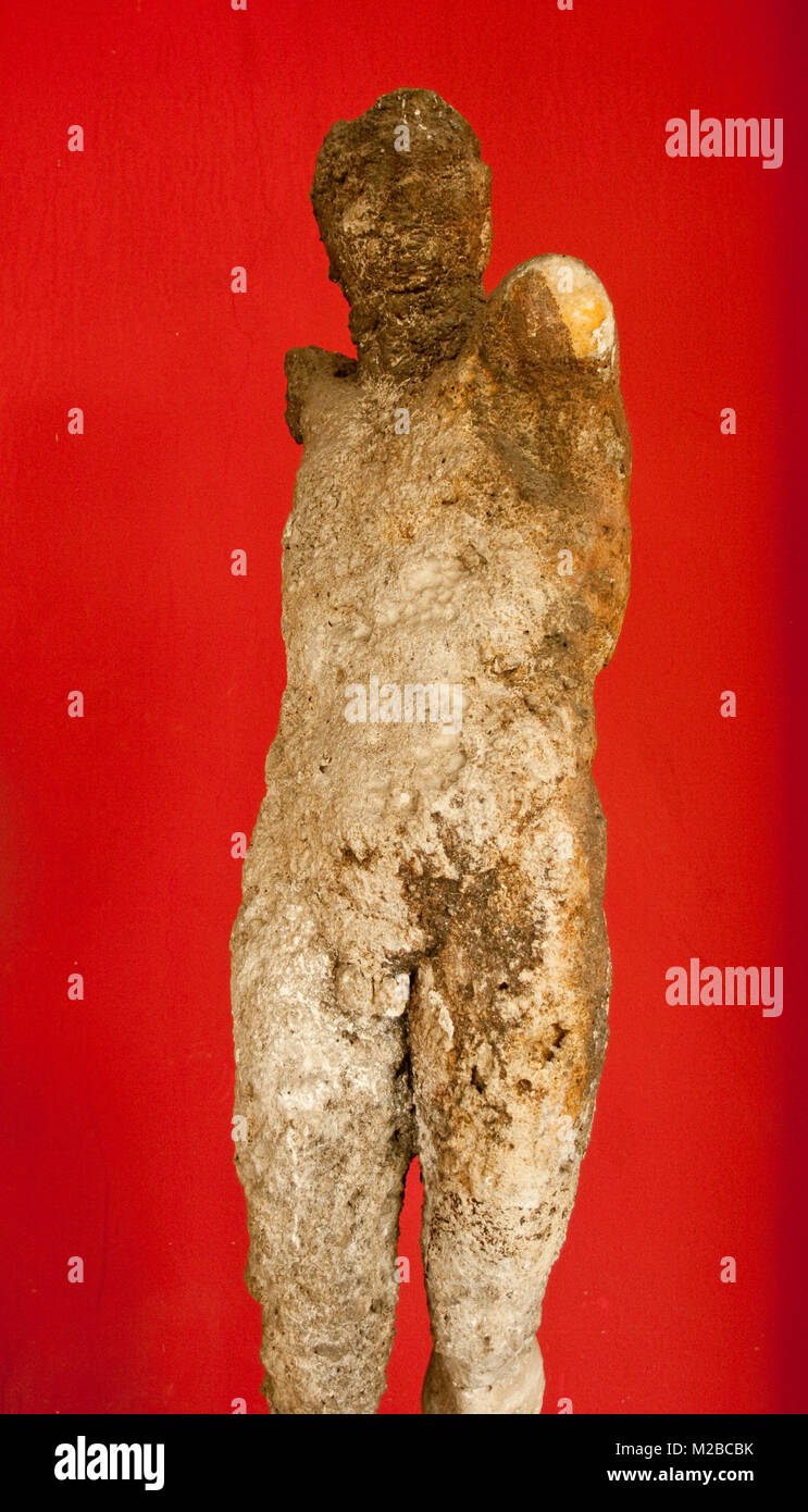 Griechische Skulptur von Antikythera Schiffswrack Archäologischen Nationalmuseum von Athen, Griechenland. Stockfoto