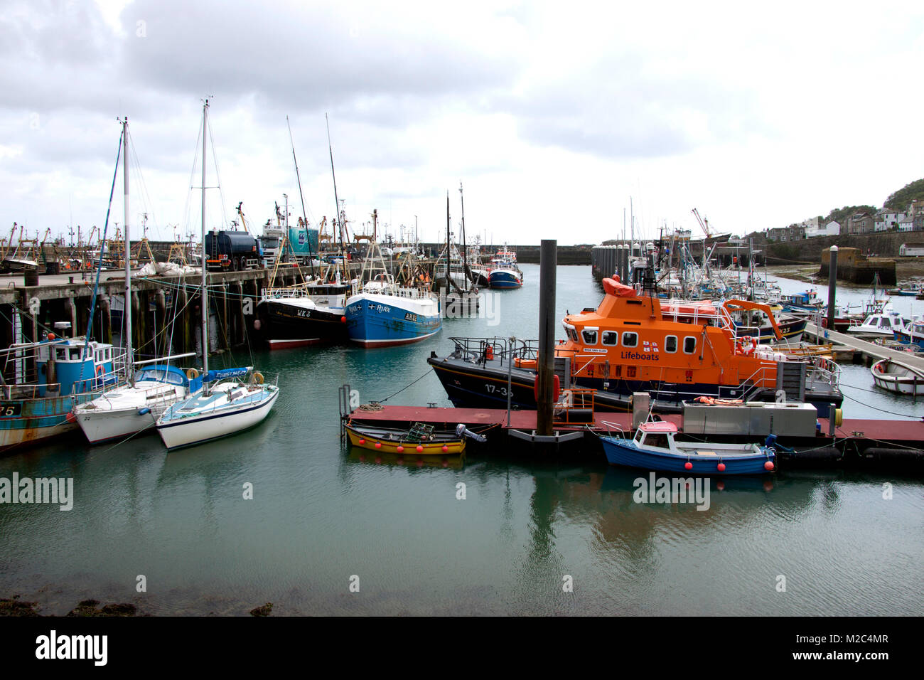 Newlyn Fischerdorf Stockfoto