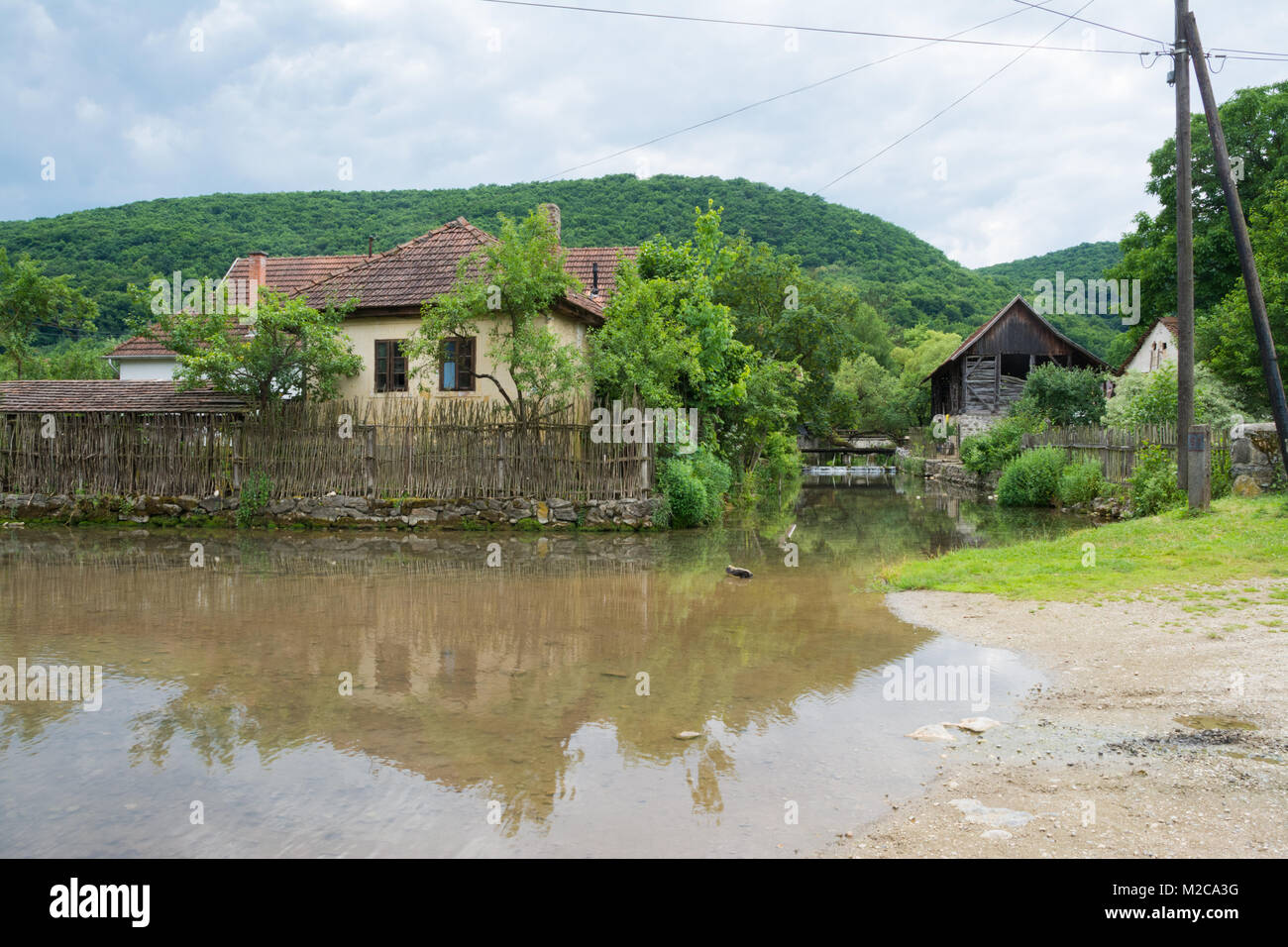 Das Dorf Josvafo im Aggtelek-Nationalpark, Ungarn, Europa Stockfoto