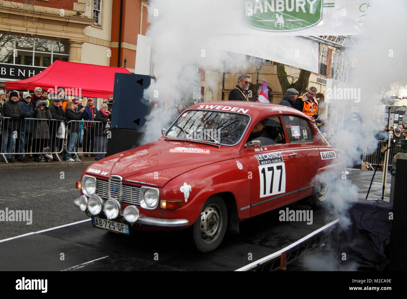 Rallye Monte Carlo 2018 Banbury Stockfoto