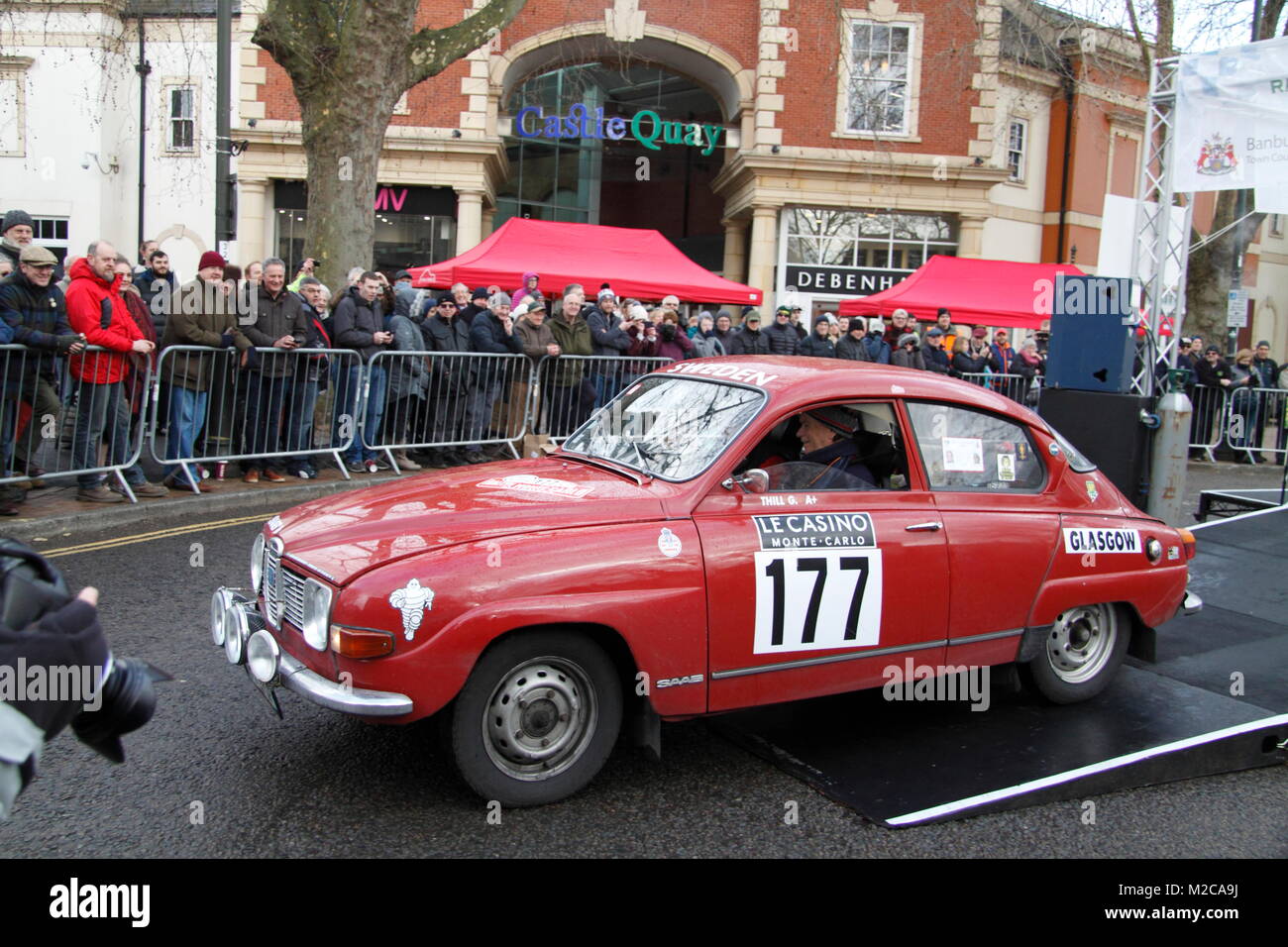Rallye Monte Carlo 2018 Banbury Stockfoto