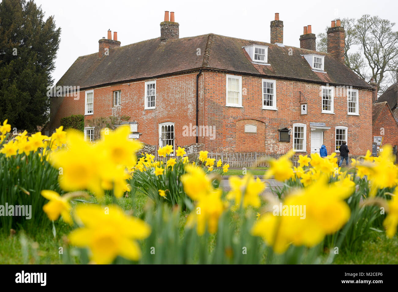 Jane Austen's House Museum in Chawton Cottage in Chawton, Hampshire, England, Vereinigtes Königreich. 3. April 2015 © wojciech Strozyk/Alamy Stock Foto Stockfoto