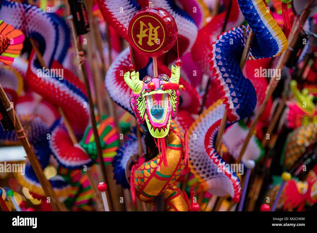 Chinesisches neues Jahr, China Town, Bangkok, Thailand, Asien Stockfoto