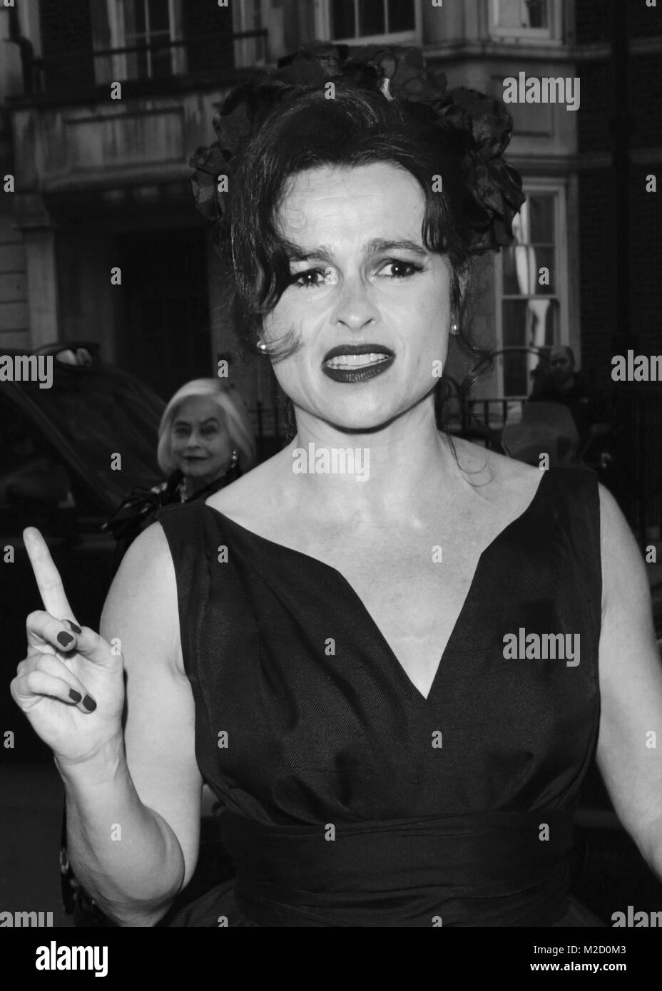 London, UK, 5. Juni 2015: Helena Bonham Carter gesehen, die William-Vintage-Sommer-Party in London ankommen Stockfoto