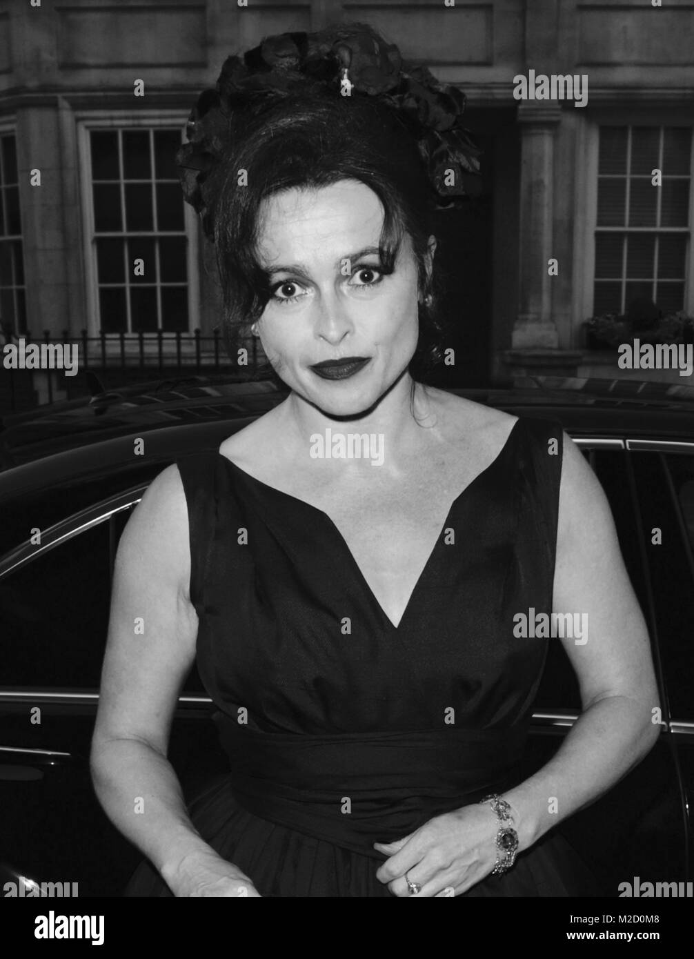 London, UK, 5. Juni 2015: Helena Bonham Carter gesehen, die William-Vintage-Sommer-Party in London ankommen Stockfoto