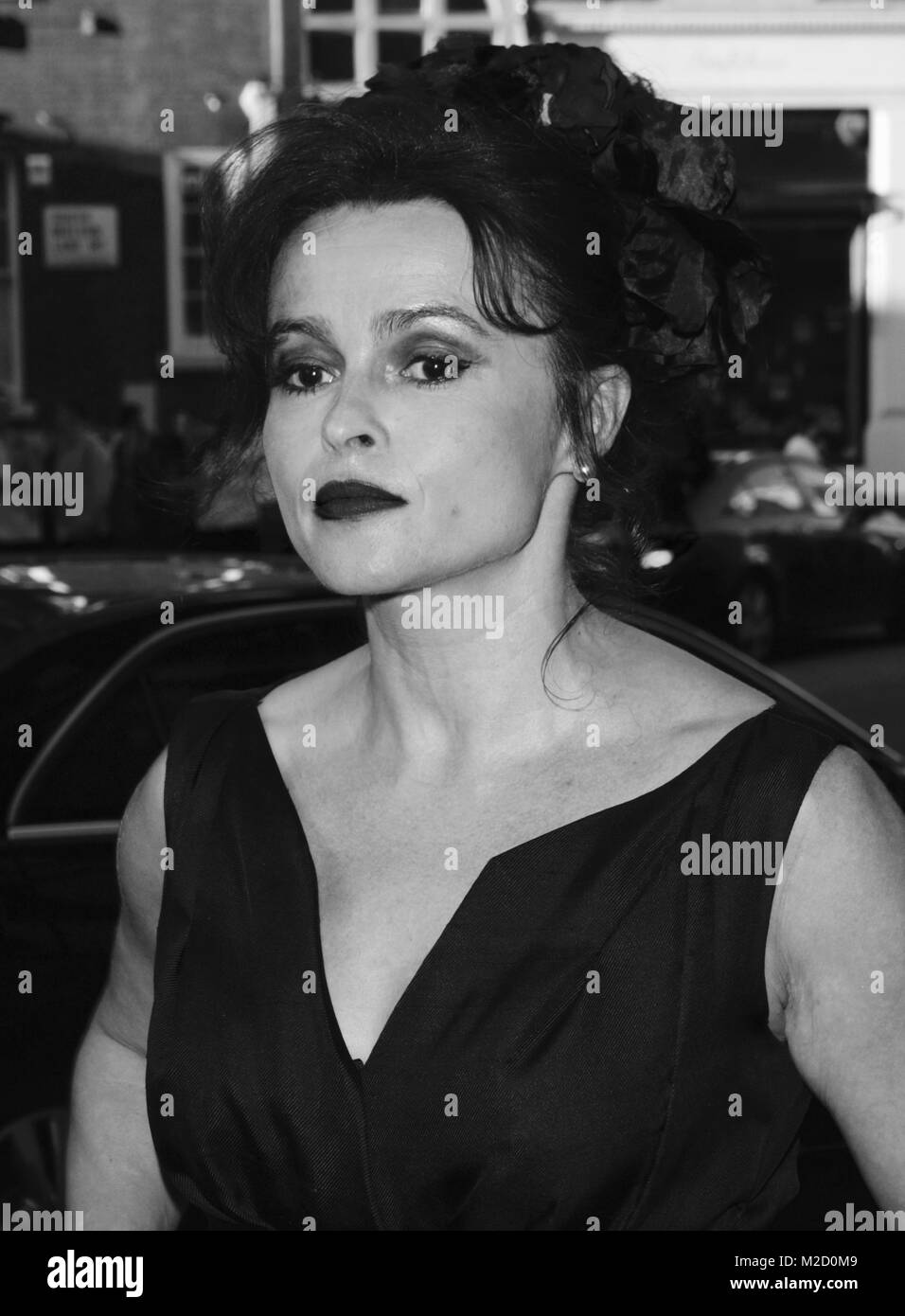 London, UK, 5. Juni 2015: Helena Bonham Carter gesehen, die William-Vintage-Sommer-Party in London ankommen Stockfoto