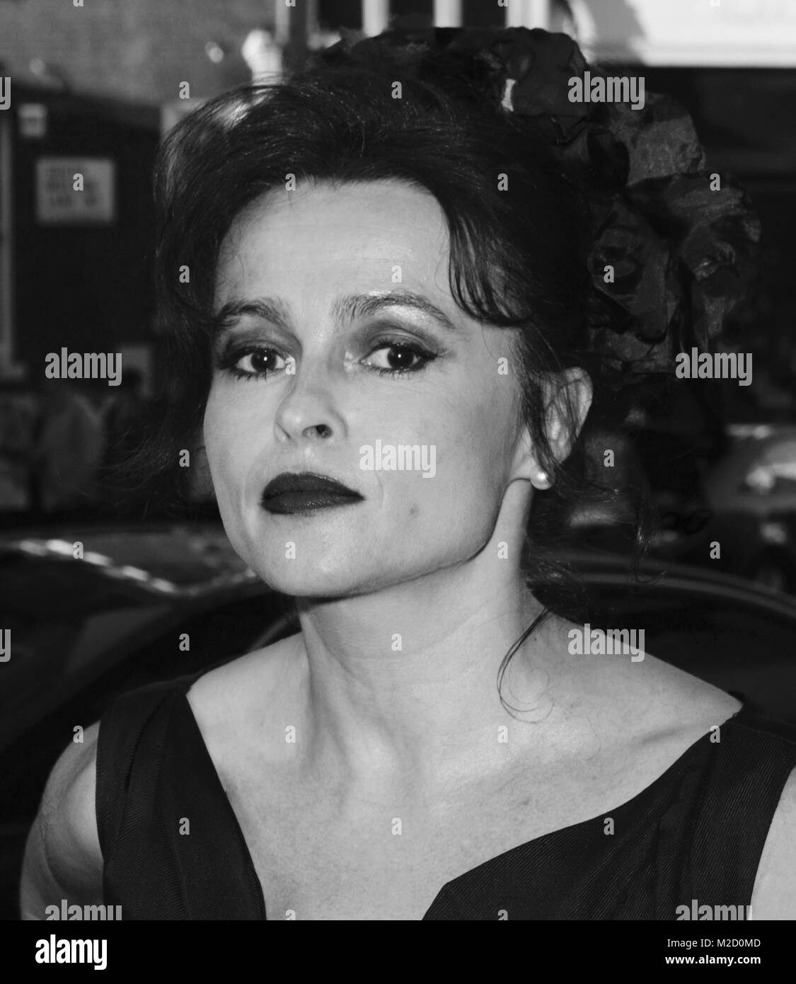 London, UK, 5. Juni 2015: Helena Bonham Carter gesehen, die William-Vintage-Sommer-Party in London ankommen Stockfoto