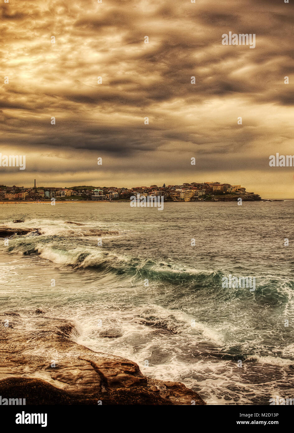 Bondi Beach Sydney, Australien im Jahr 2015 getroffen Stockfoto
