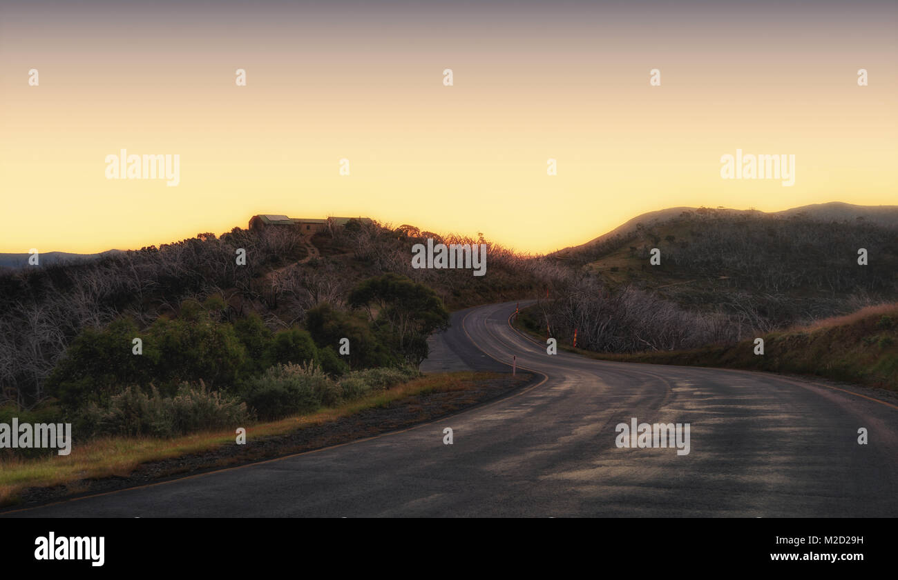 Australischen Alpen im Jahr 2015 getroffen Stockfoto