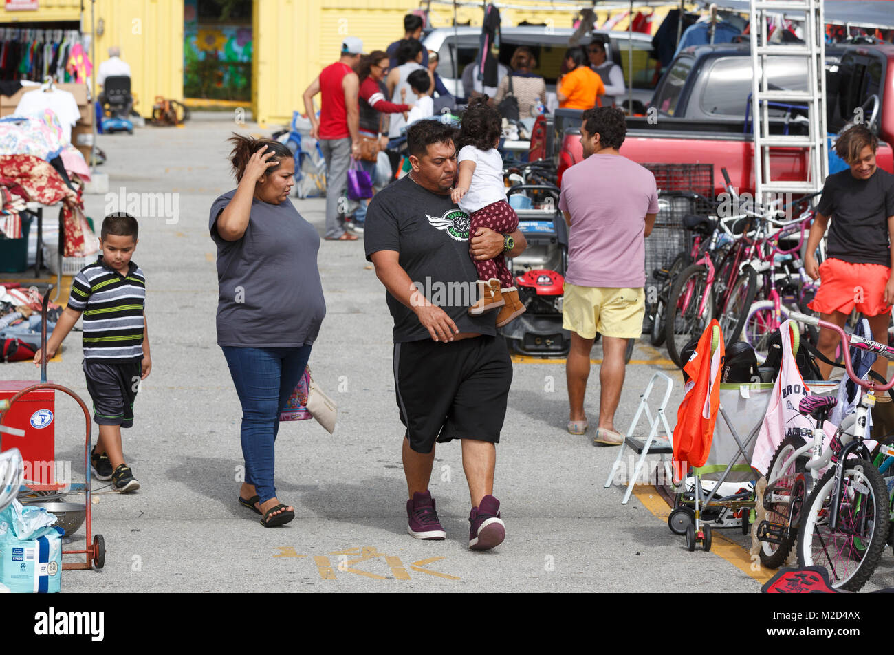 Swap Shop, Flohmarkt und Antrieb in Filme, Lauderhill, Florida Stockfoto