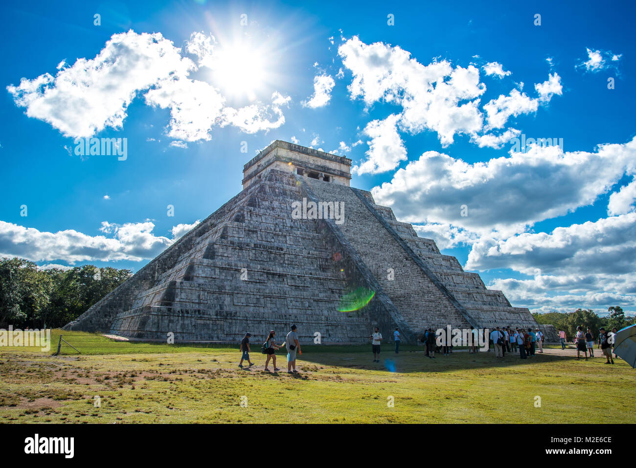 Chichen Itza Mexiko Maya Zivilisation und Pyramide Stockfoto