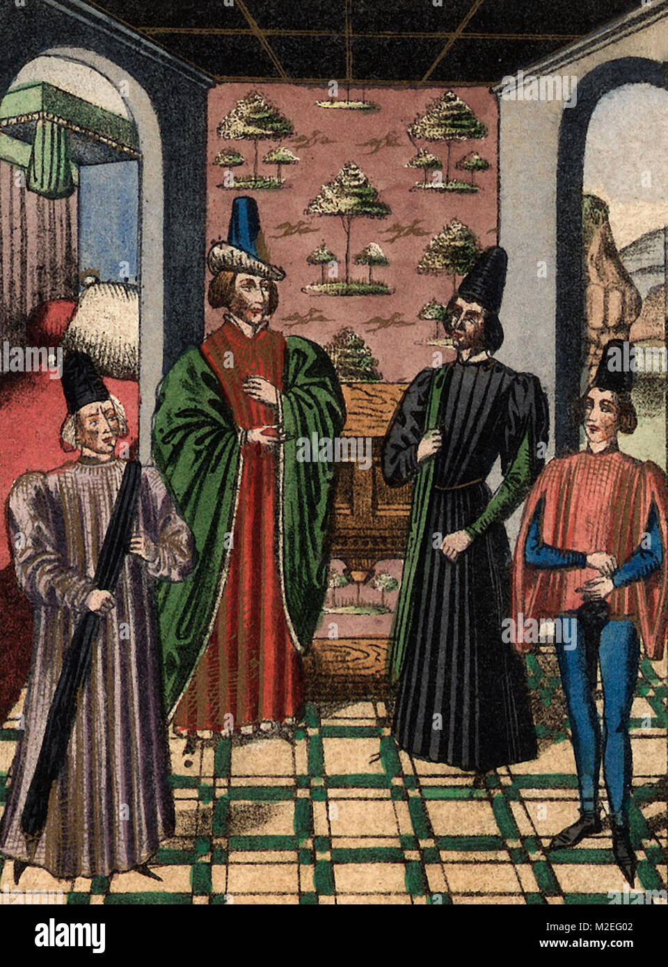 Der Herzog von Gloucester und Sir John Larkingly Stockfoto