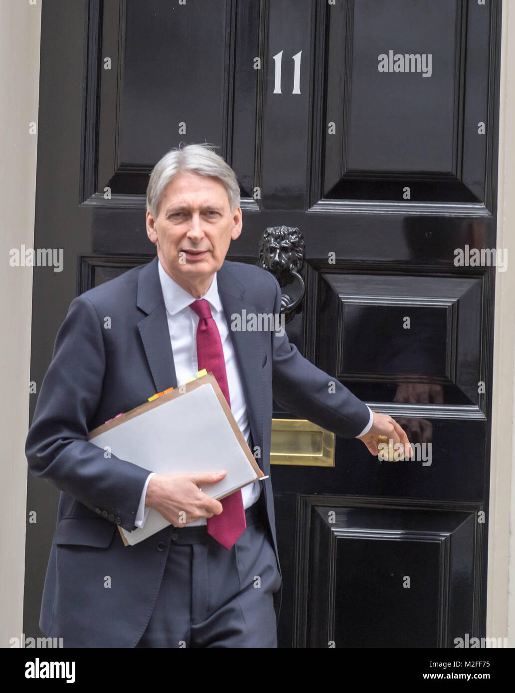 Der Kanzler, Philip Hammond Blätter 11 Downing Street credit Ian Davidson/Alamy leben Nachrichten Stockfoto