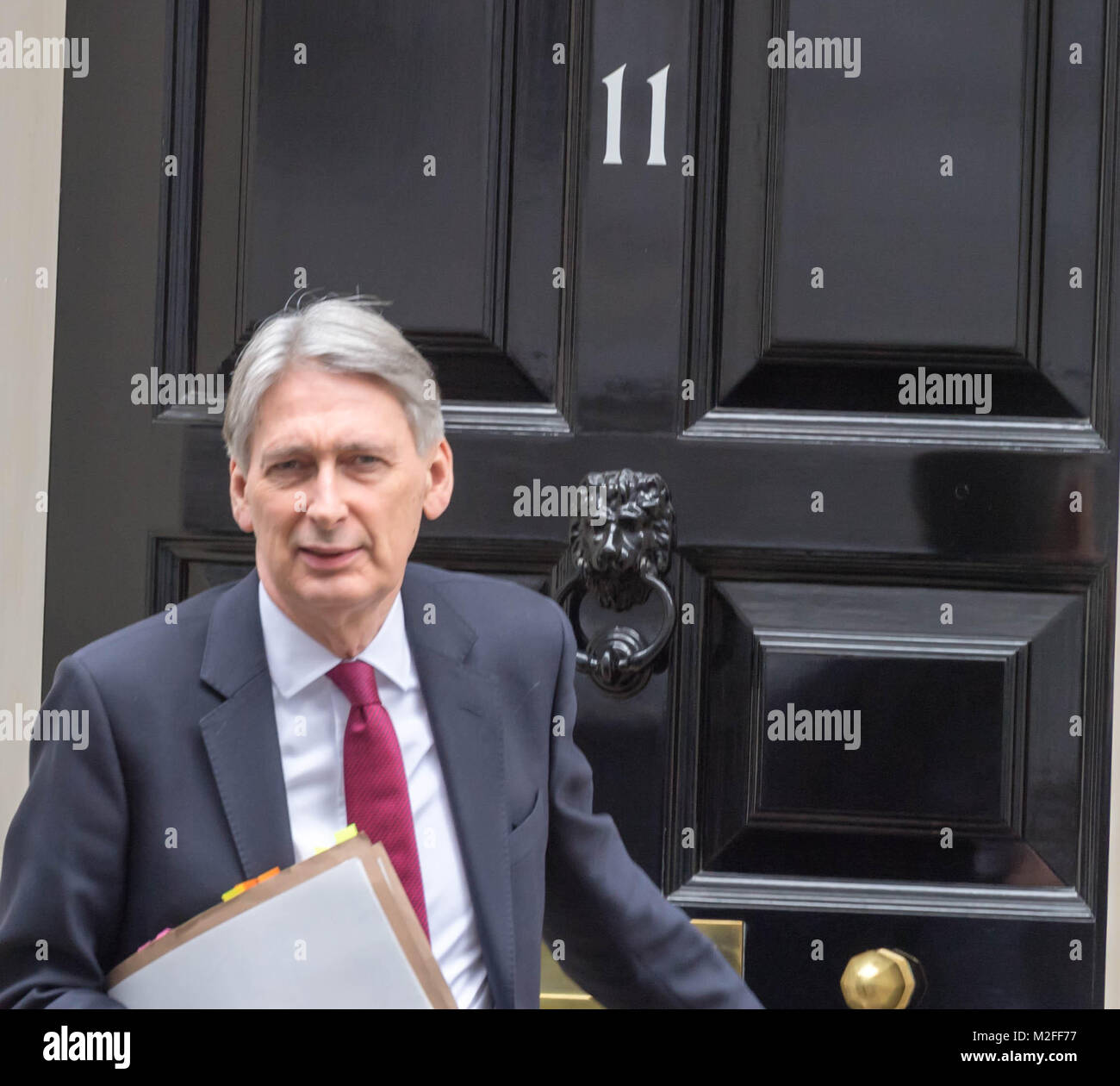 Der Kanzler, Philip Hammond Blätter 11 Downing Street credit Ian Davidson/Alamy leben Nachrichten Stockfoto