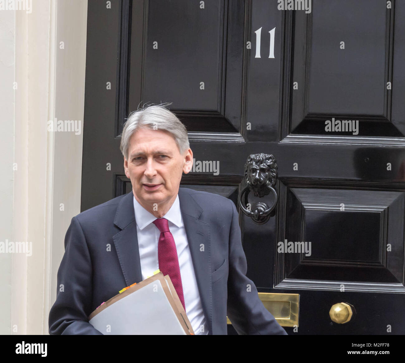 Der Kanzler, Philip Hammond Blätter 11 Downing Street credit Ian Davidson/Alamy leben Nachrichten Stockfoto