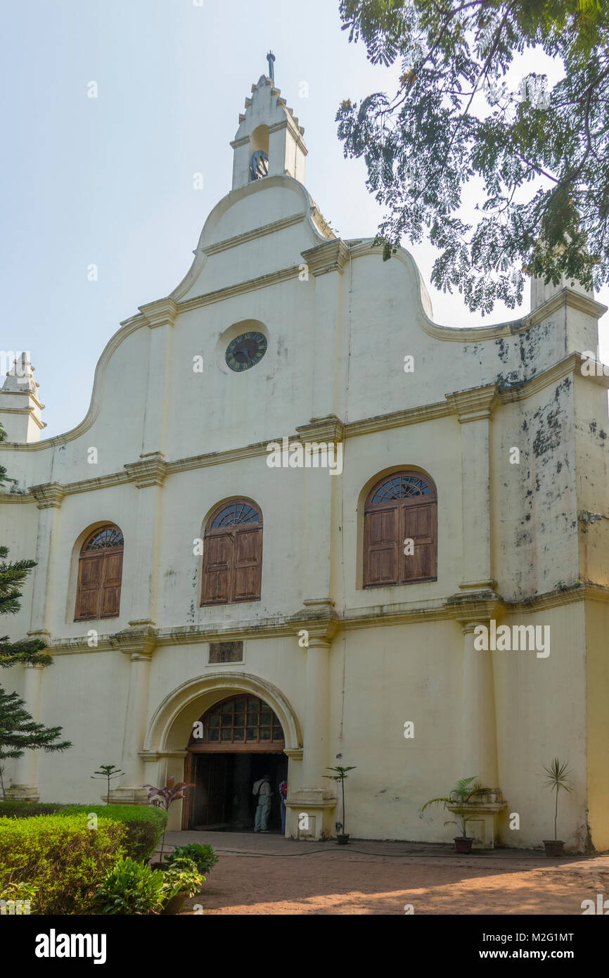 Indien, Kerala, Cochin, St. Franziskus Kirche Stockfoto