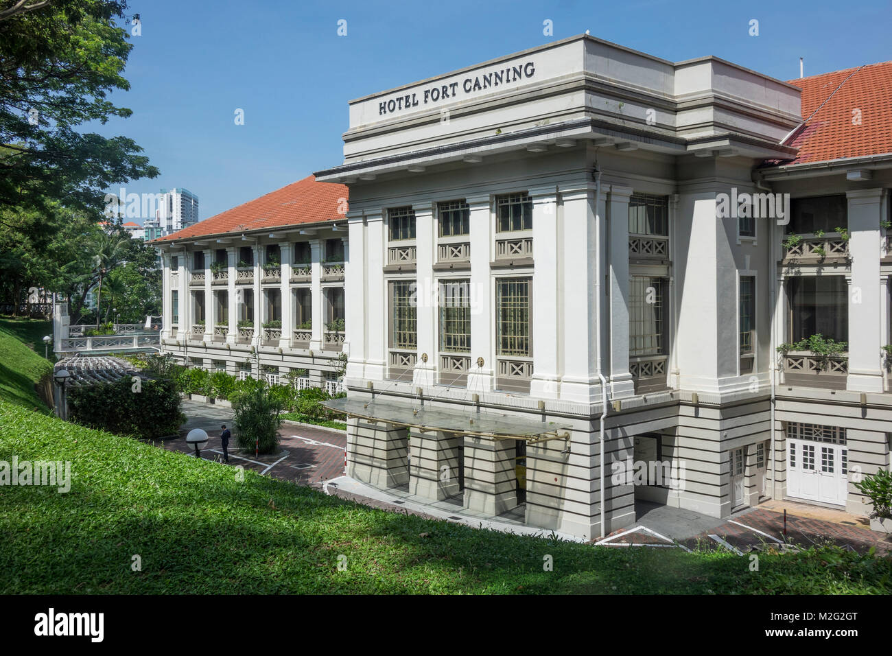 Singapur, Fort Canning Park, Hotel Fort Canning Stockfoto