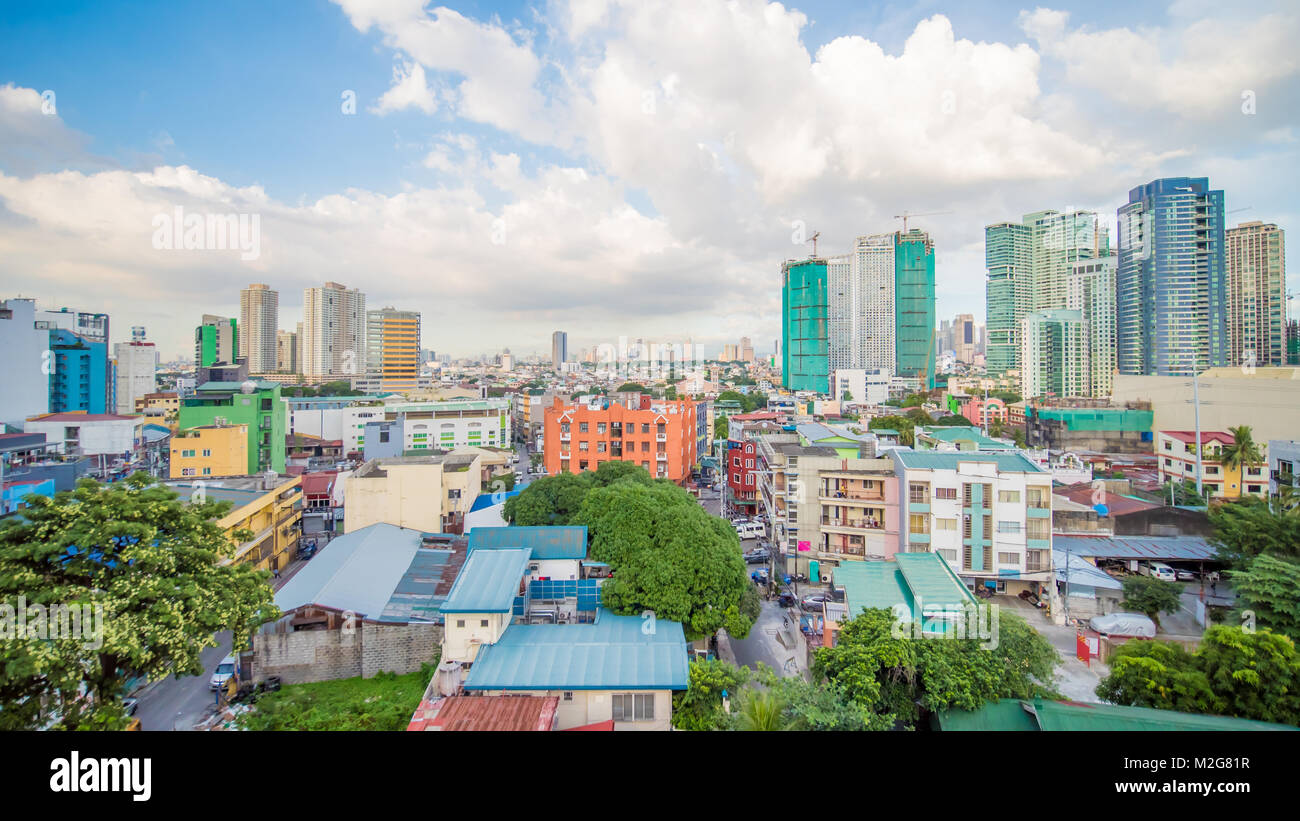 Makati ist eine Stadt auf den Philippinen Manila Region und das Land s financial Hub. Es ist für den Wolkenkratzer bekannt. Stockfoto