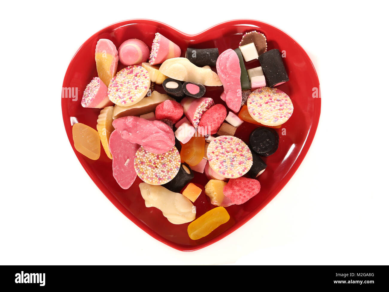 Aussuchen, Süßigkeiten an einer Platte Stockfoto