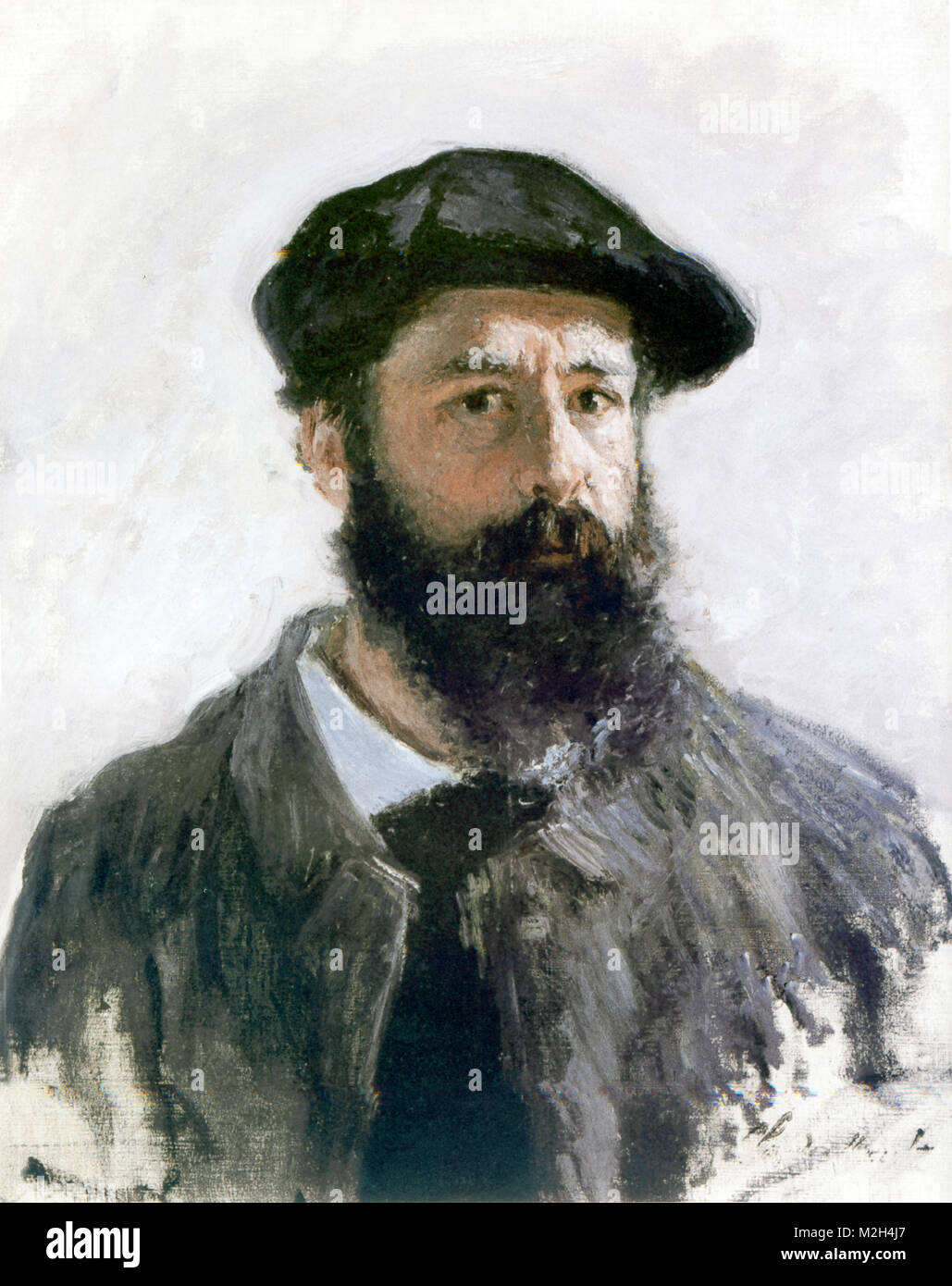 CLAUDE MONET (1840-1926), französischer Maler des Impressionismus. Self Portrait 1886. Stockfoto