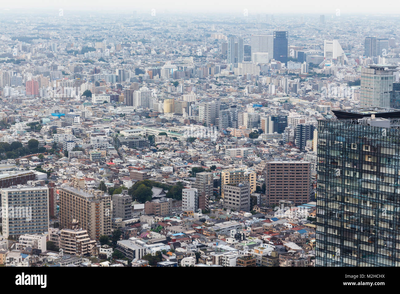 Tokyo City, eine enorme Erweiterung der Gebäude Stockfoto