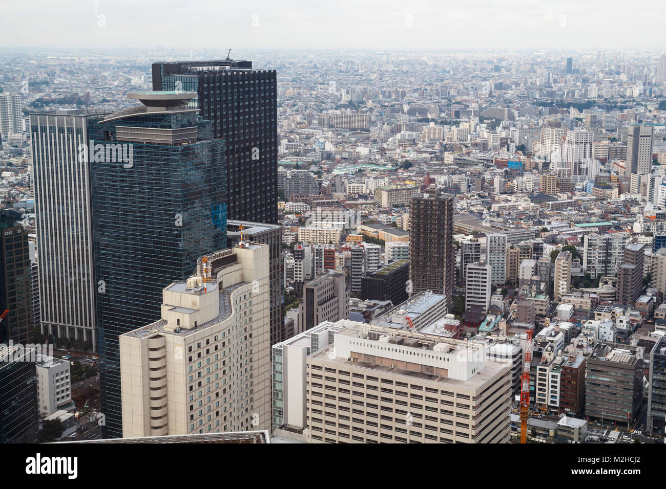 Tokyo City, eine enorme Erweiterung der Gebäude Stockfoto