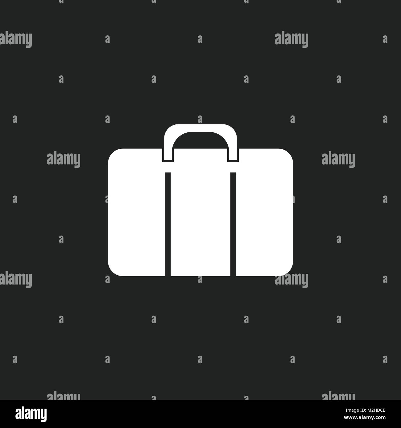 Koffer Vektor icon. Gepäck Abbildung im flachen Stil. Stock Vektor