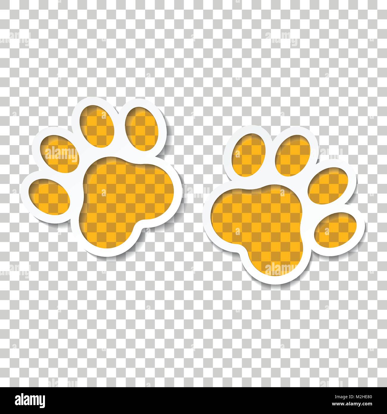 Pfotenabdruck Vektor icon. Hund oder Katze pfotenabdruck Abbildung. Tier Silhouette. Stock Vektor