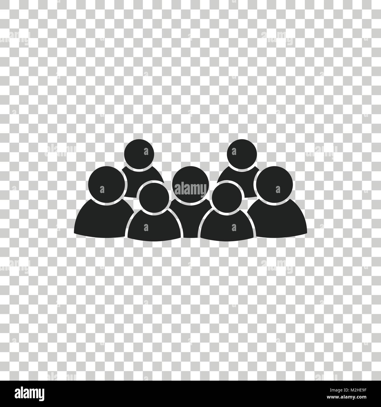 Gruppe Von Menschen Vektor Icon Personen Symbol Abbildung Stock Vektorgrafik Alamy