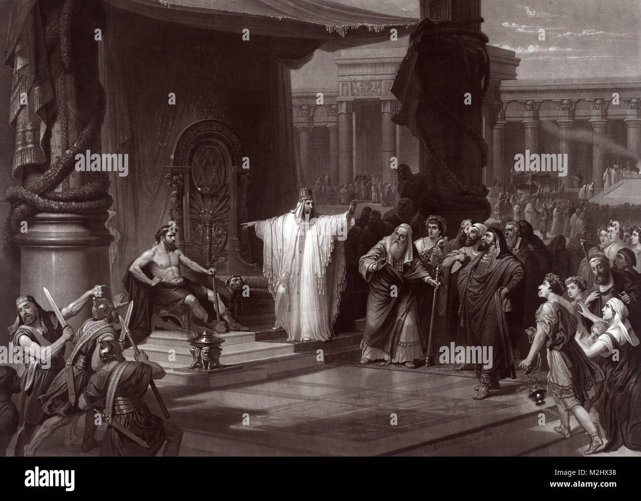Der König Salomo und die Eisen Arbeiter, 10. Jahrhundert v. Chr. Stockfoto