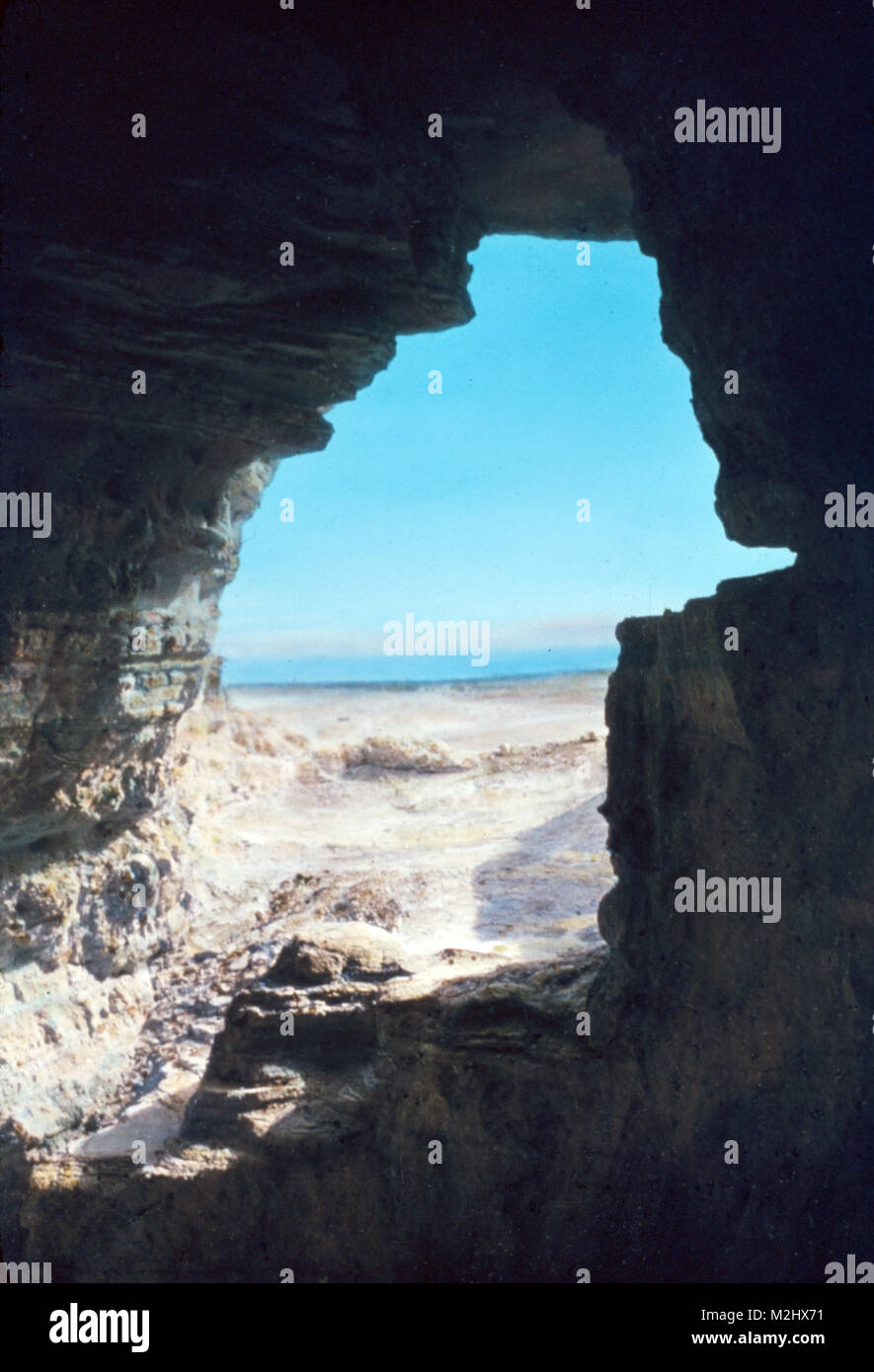 Höhlen von Qumran, Schriftrollen vom Toten Meer Stockfoto