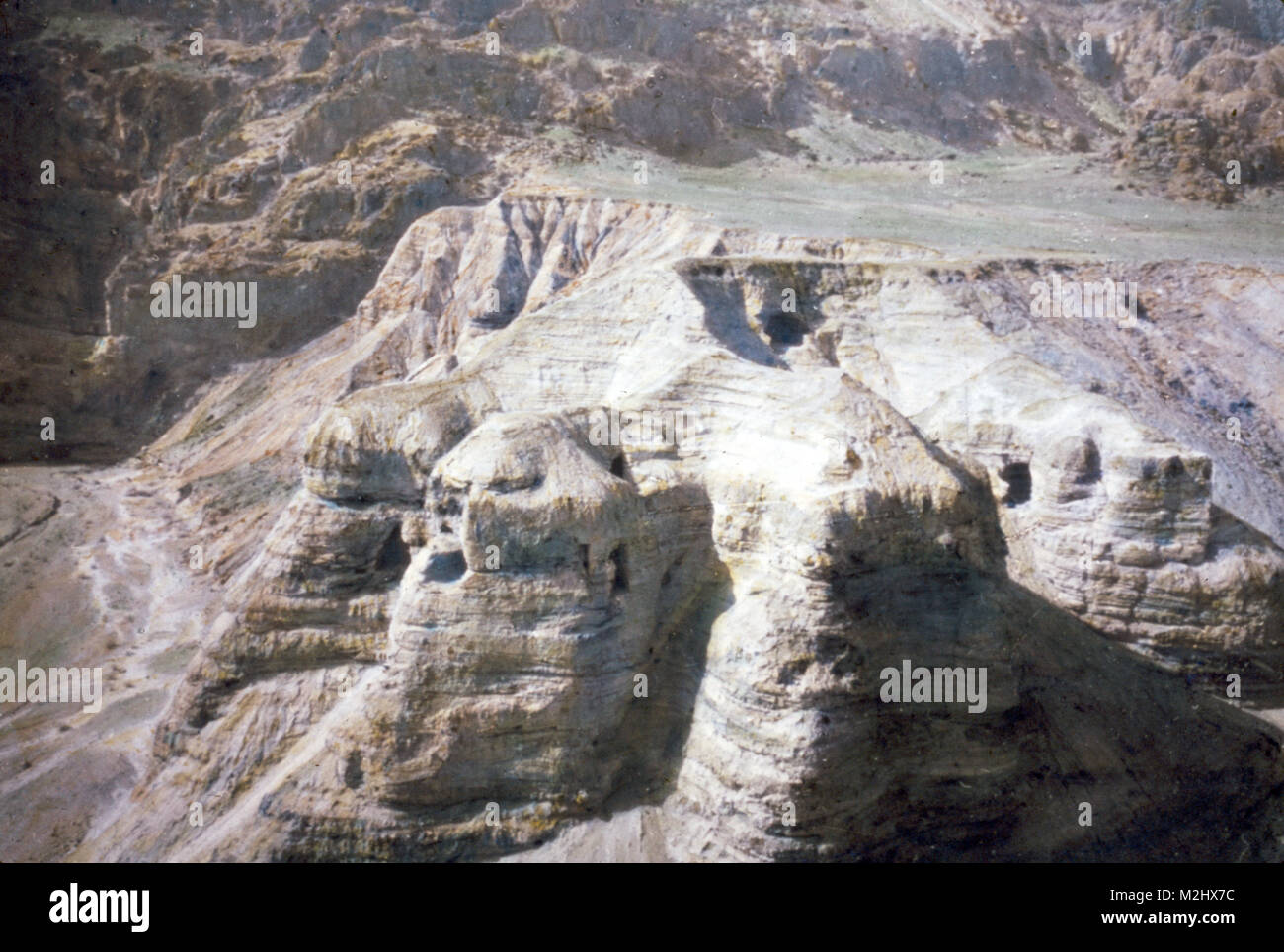 Höhlen von Qumran, Schriftrollen vom Toten Meer Stockfoto