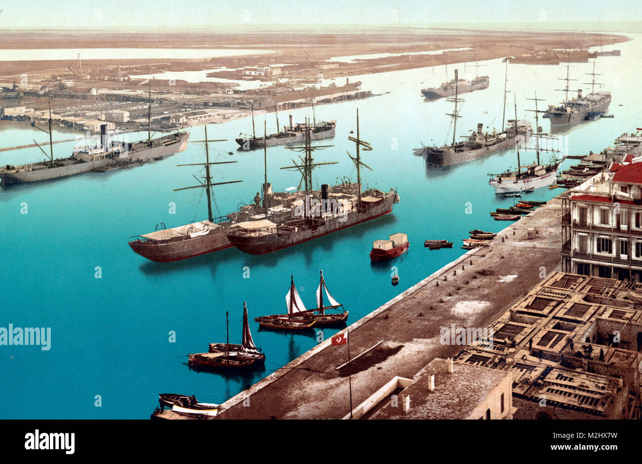 Suez Kanal, Port Said, 1905 Stockfoto