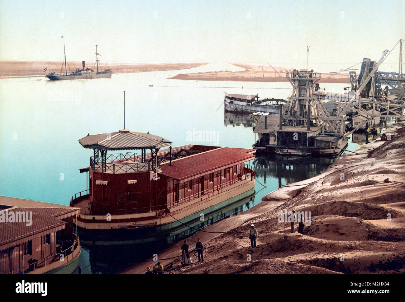 Suez Kanal, Port Said, 1905 Stockfoto