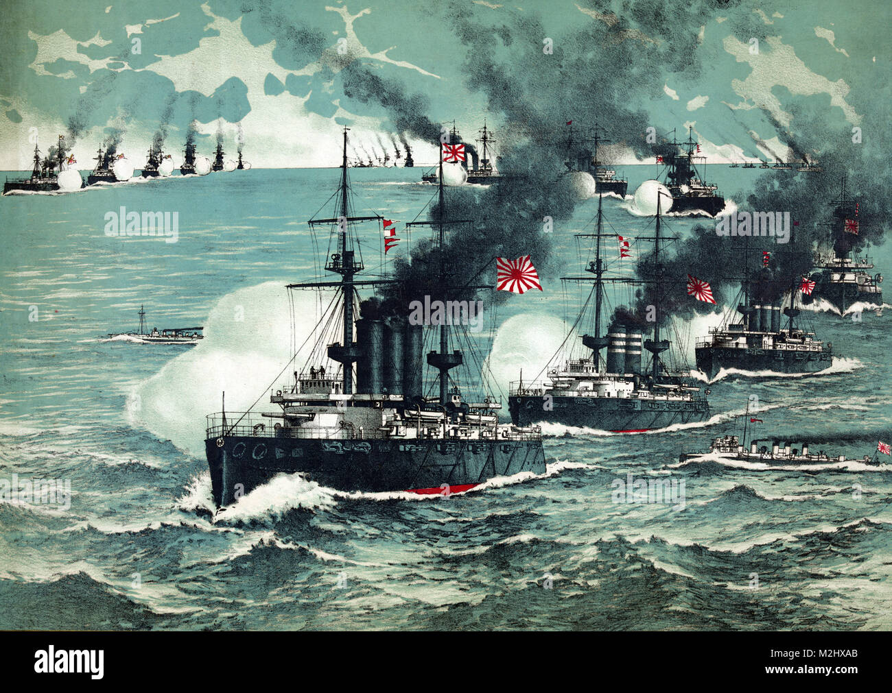Russisch-japanische Krieg, Schlacht von Port Arthur, 1904 Stockfoto