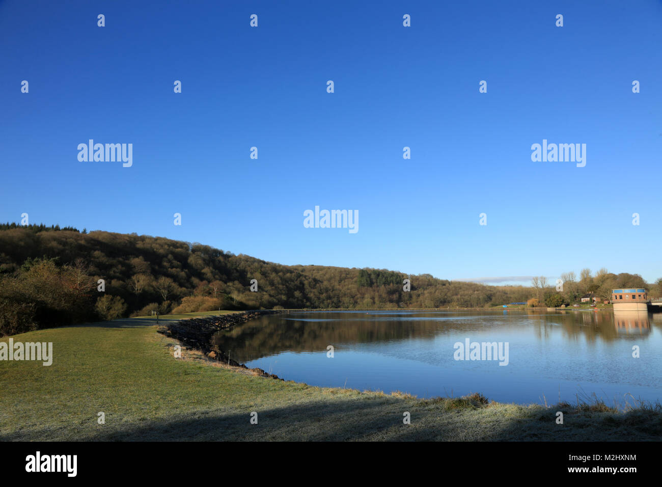 Blick auf trimpley Stausee in der Nähe von Kranichfeld, Worcestershire, Großbritannien. Stockfoto